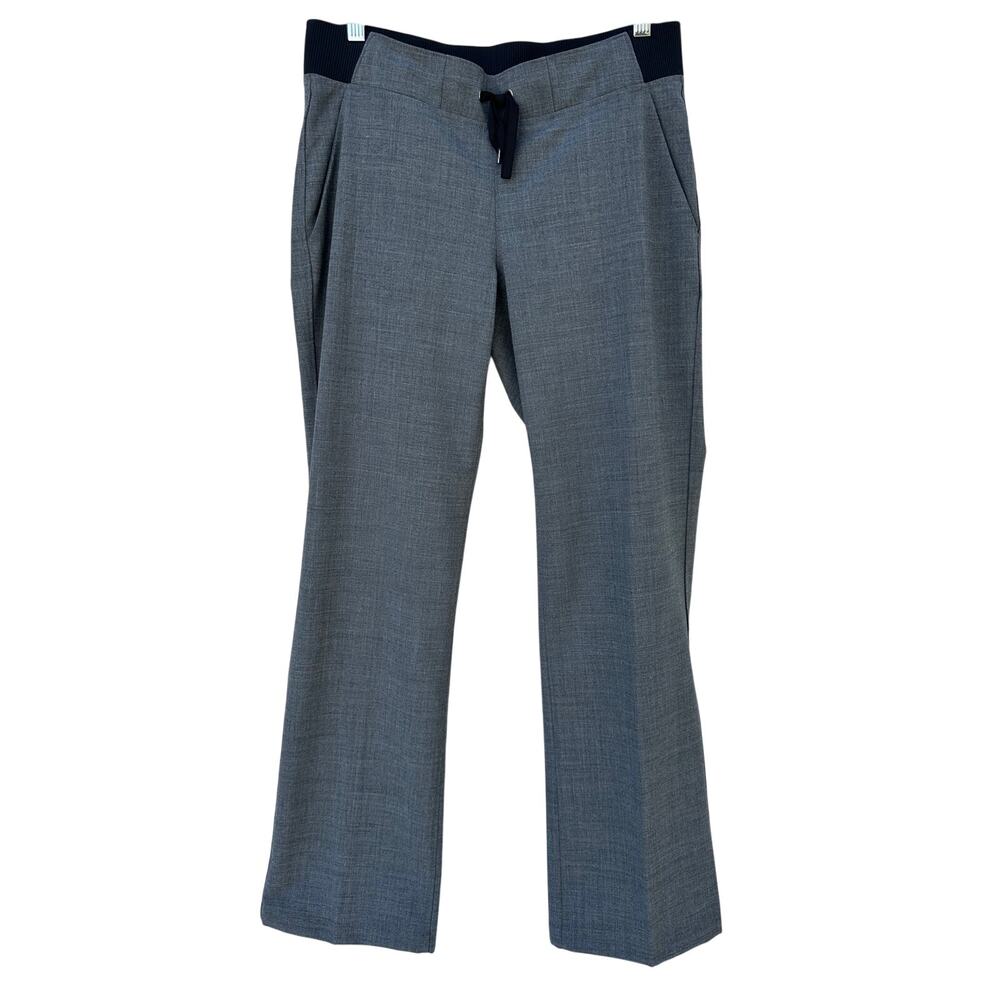 Athleta Wool Trouser Pants Grey Lightweight Office Size 8